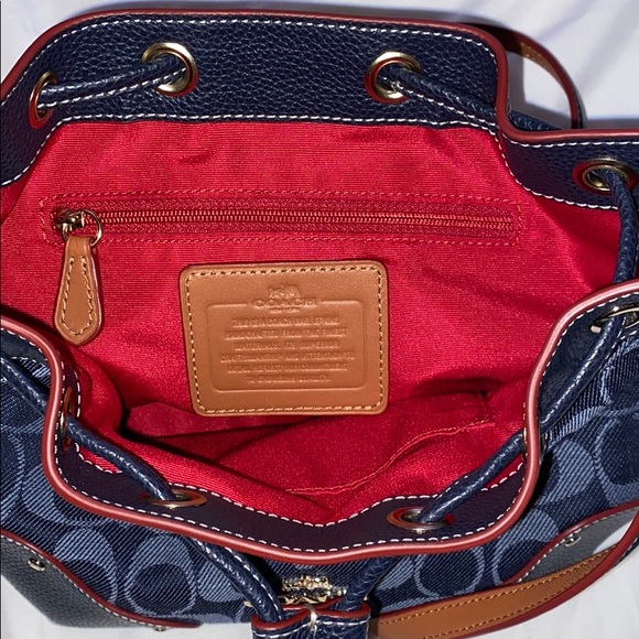 COACH F37227 Small Mickie Drawstring Shoulder Bag - Picture 8 of 9